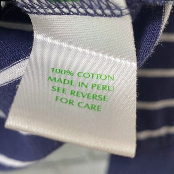 LILLY PULITZER Womens Top Small Navy Stripe Long Sleeve Tee Cotton Nautical - Picture 8 of 8